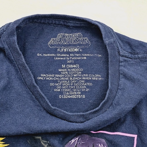My Hero Academia Graphic Anime Manga T Shirt Size Medium Funimation - Picture 6 of 6